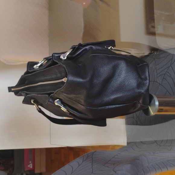 Vince Camuto Black Leather Tote - Picture 3 of 6